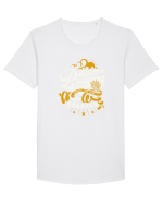 PRAYING Tricou mânecă scurtă guler larg Bărbat Skater