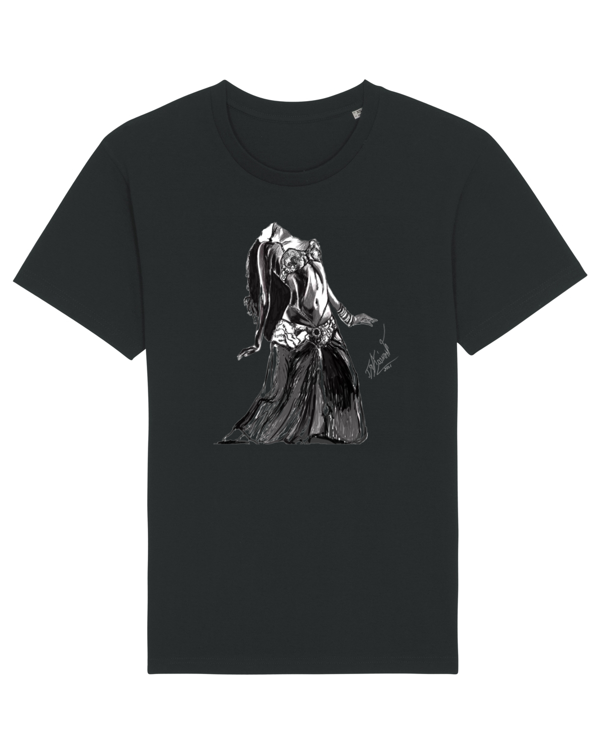Tricou mânecă scurtă Unisex Rocker Black