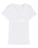 COMPETITIE Tricou mânecă scurtă guler V Damă Evoker