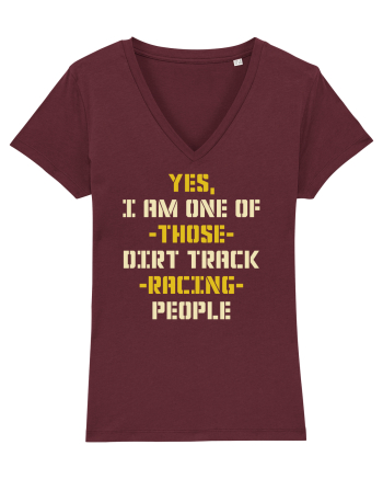 DIRT TRACK RACING Burgundy