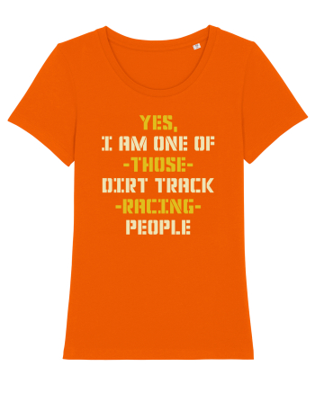 DIRT TRACK RACING Bright Orange
