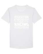 RACING Tricou mânecă scurtă guler larg Bărbat Skater