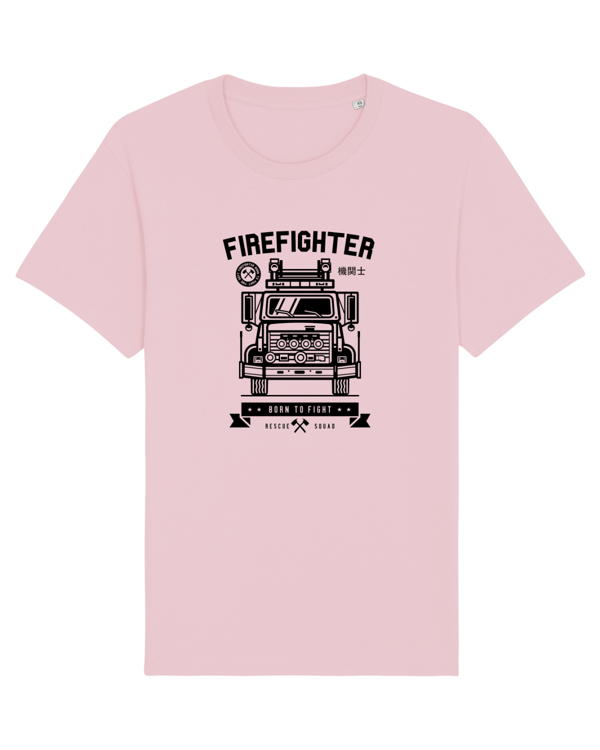 Tricou mânecă scurtă Unisex Rocker Cotton Pink