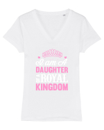 ROYAL Tricou mânecă scurtă guler V Damă Evoker