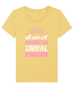 ROYAL Tricou mânecă scurtă guler larg fitted Damă Expresser