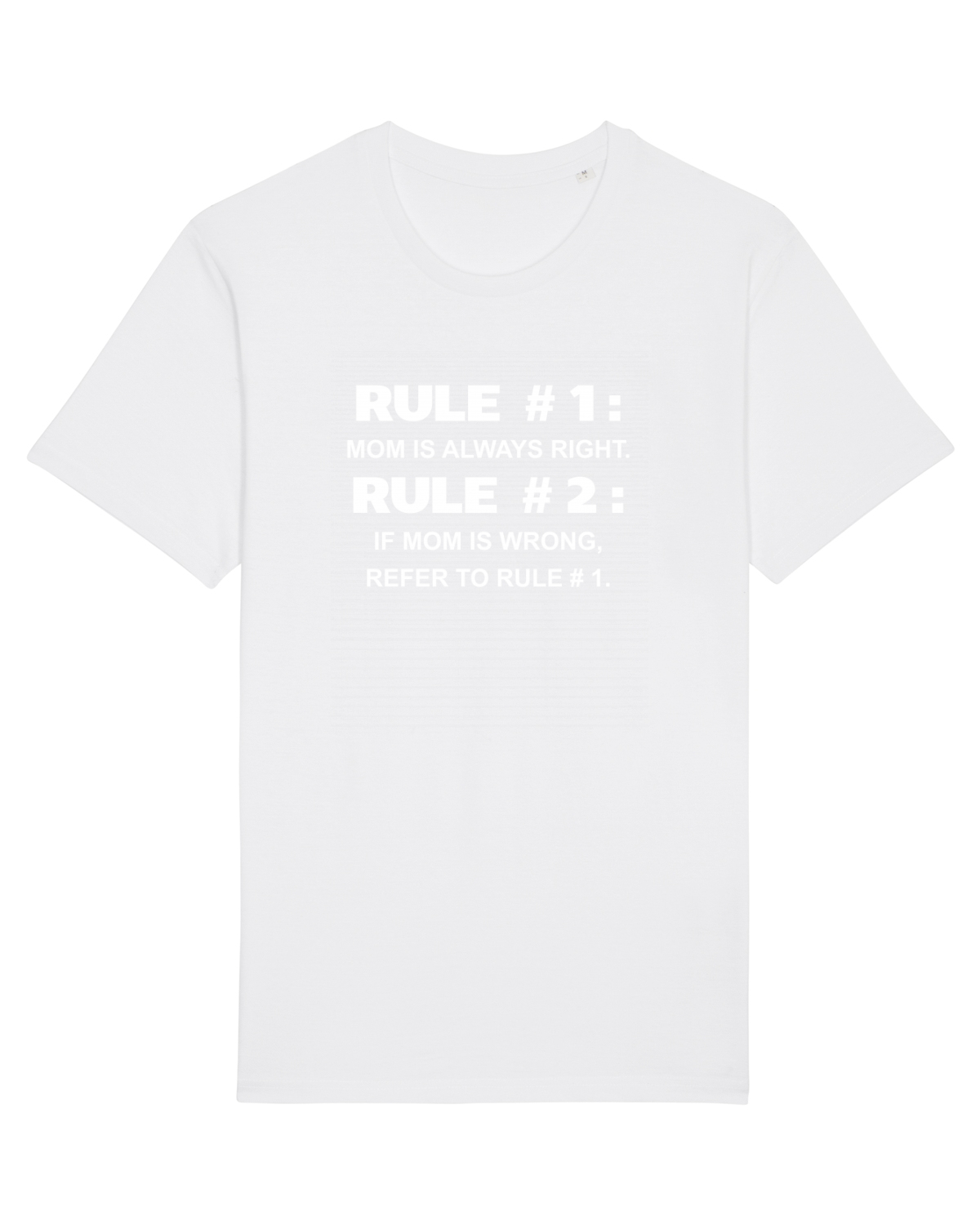 Tricou mânecă scurtă Unisex Rocker White