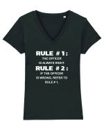 OFFICER Tricou mânecă scurtă guler V Damă Evoker
