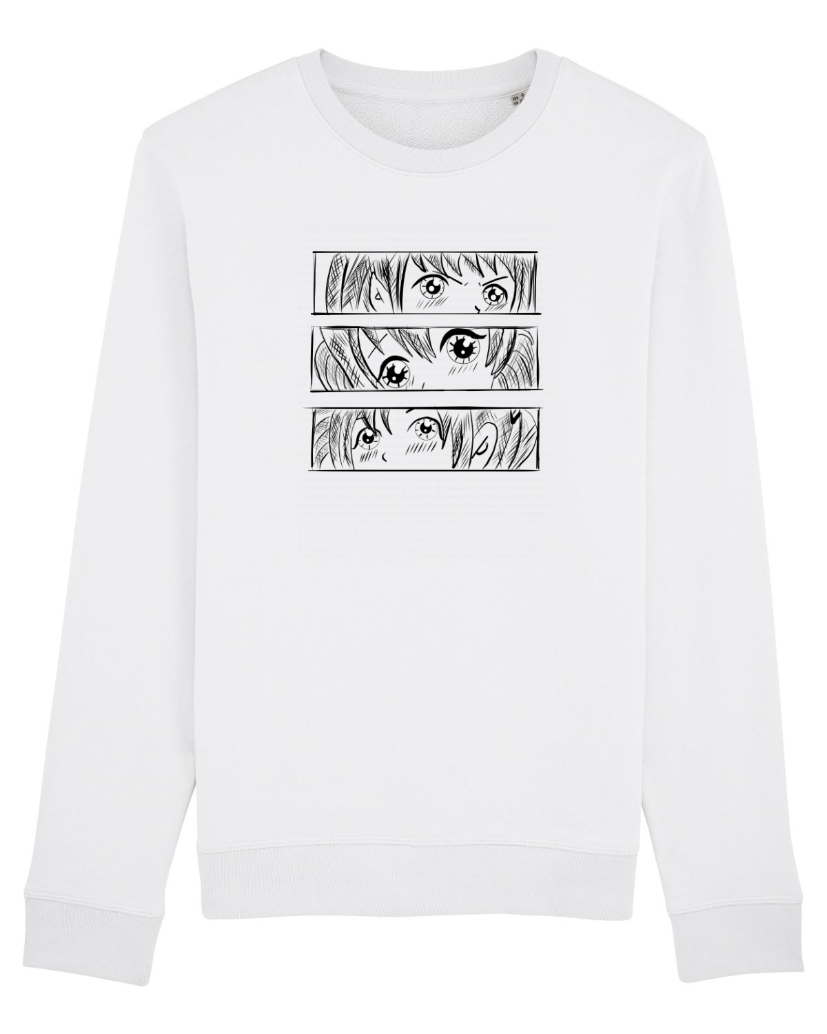 Bluză mânecă lungă Unisex Rise White