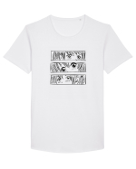 Anime Tricou mânecă scurtă guler larg Bărbat Skater