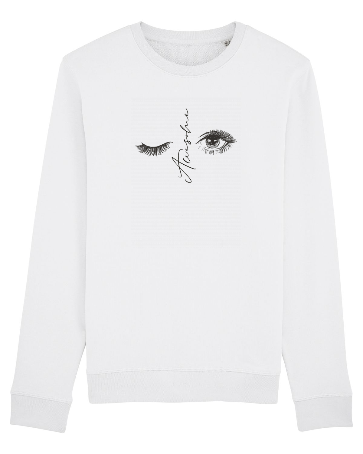 Bluză mânecă lungă Unisex Rise White