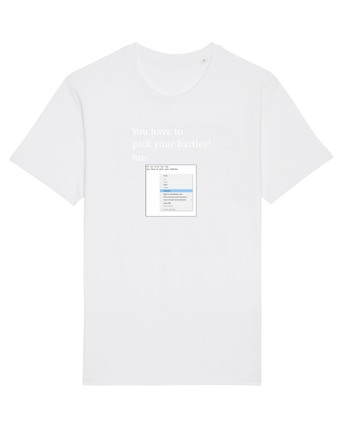 Tricou mânecă scurtă Unisex Rocker White