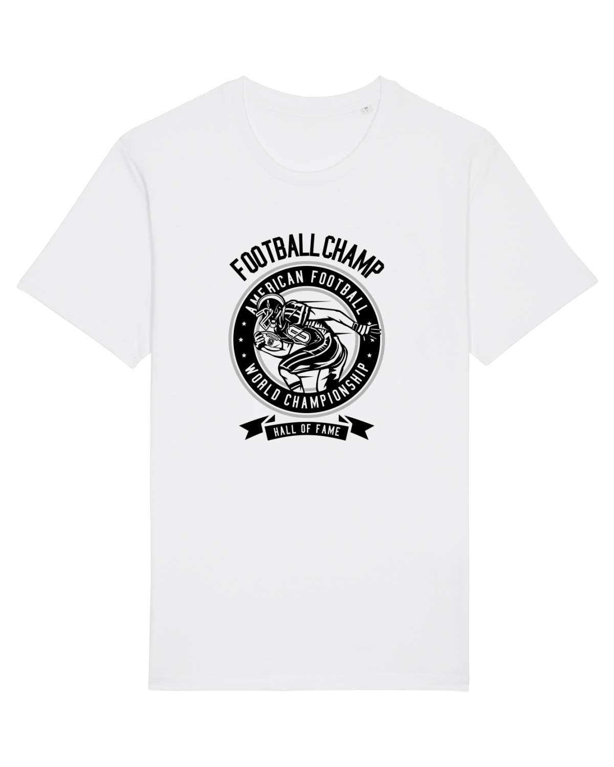 Tricou mânecă scurtă Unisex Rocker White