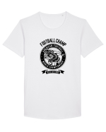 American Football Black Tricou mânecă scurtă guler larg Bărbat Skater
