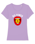 Bitcoin Tricou mânecă scurtă guler larg fitted Damă Expresser