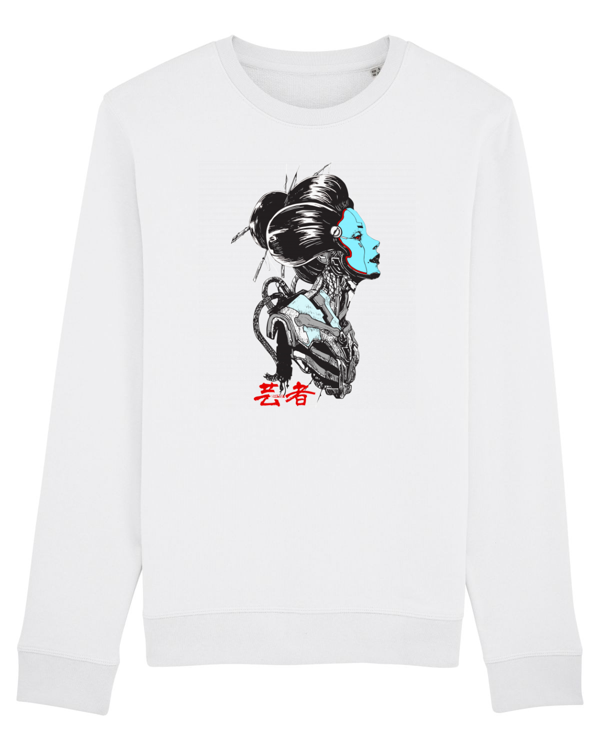 Bluză mânecă lungă Unisex Rise White