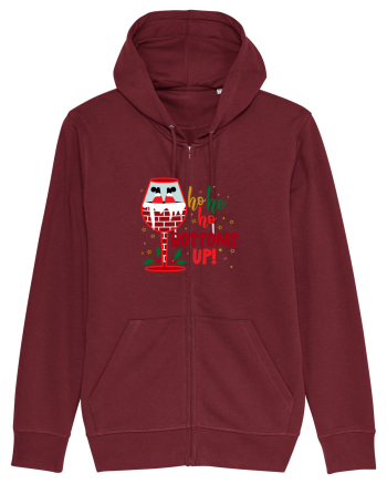 Ho Ho Ho Bottom Up Burgundy