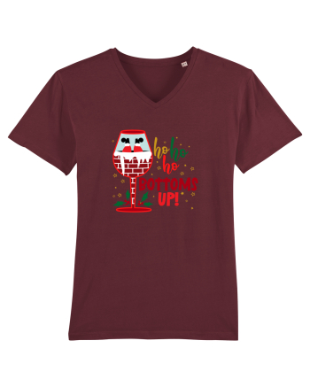 Ho Ho Ho Bottom Up Burgundy