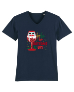 Ho Ho Ho Bottom Up Tricou mânecă scurtă guler V Bărbat Presenter