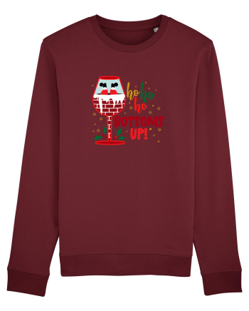 Ho Ho Ho Bottom Up Burgundy