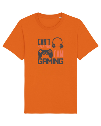 Can't Hear You I'm Gaming Bright Orange