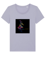 Cello Tricou mânecă scurtă guler larg fitted Damă Expresser
