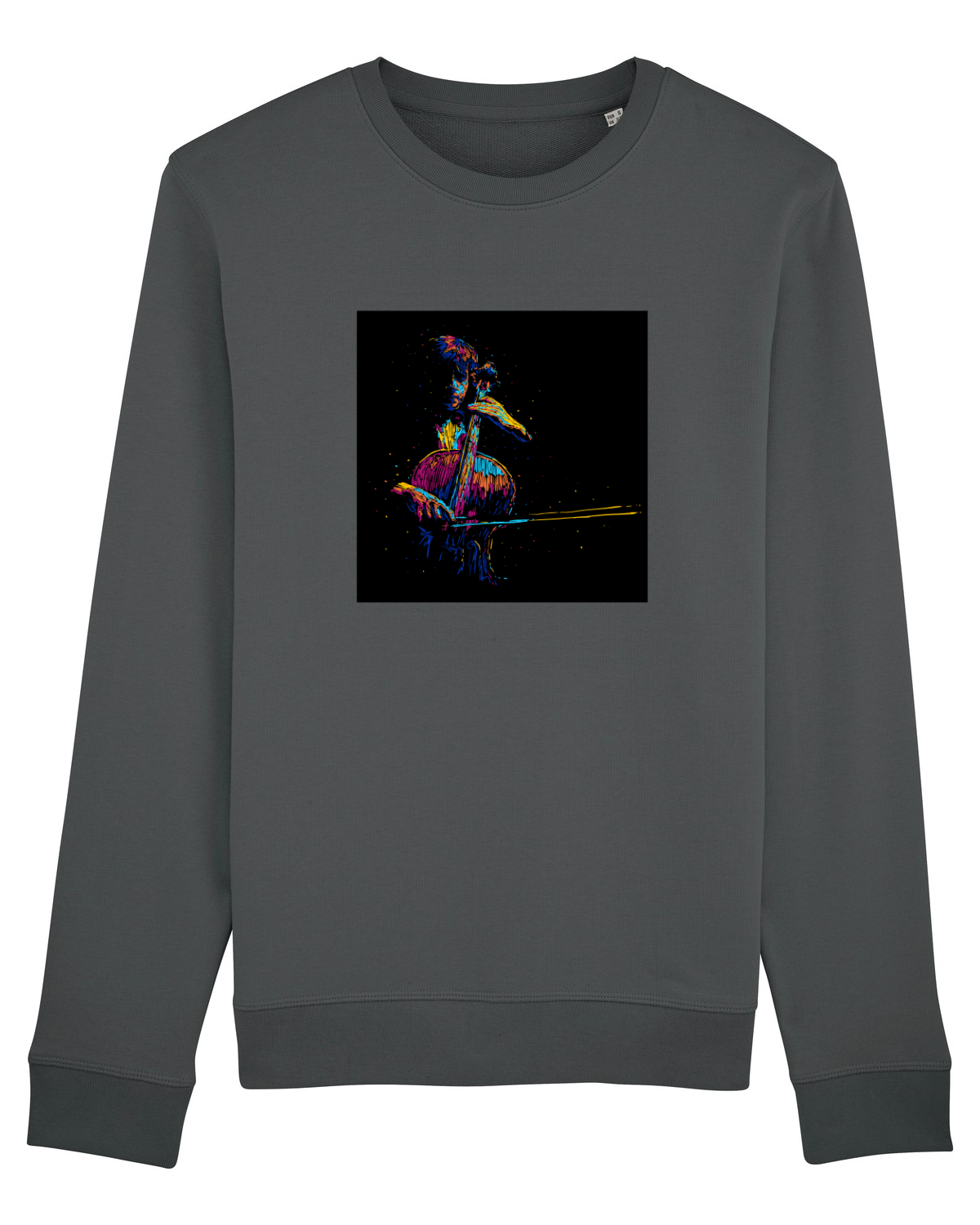 Bluză mânecă lungă Unisex Rise Anthracite