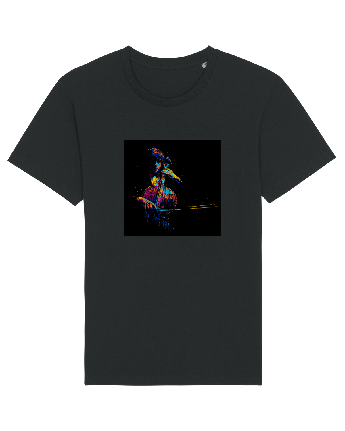 Tricou mânecă scurtă Unisex Rocker Black