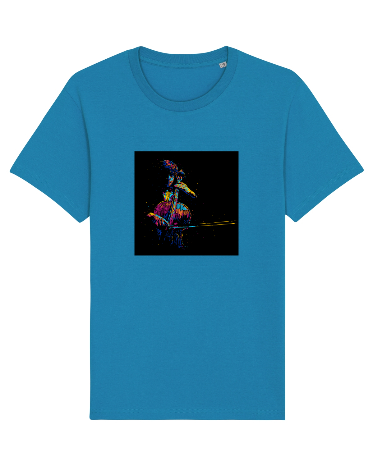 Tricou mânecă scurtă Unisex Rocker Azur