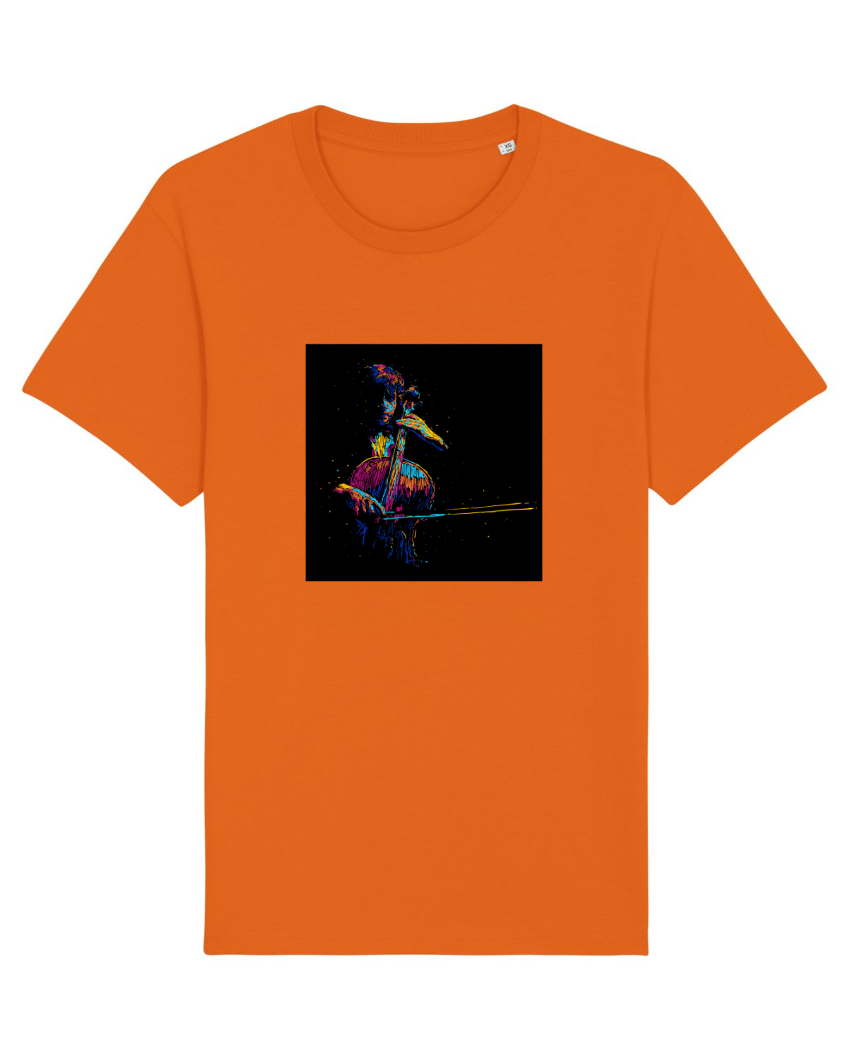 Tricou mânecă scurtă Unisex Rocker Bright Orange