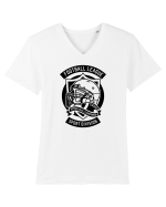 American Football Sport Black Tricou mânecă scurtă guler V Bărbat Presenter