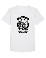 American Football Sport Black Tricou mânecă scurtă guler larg Bărbat Skater