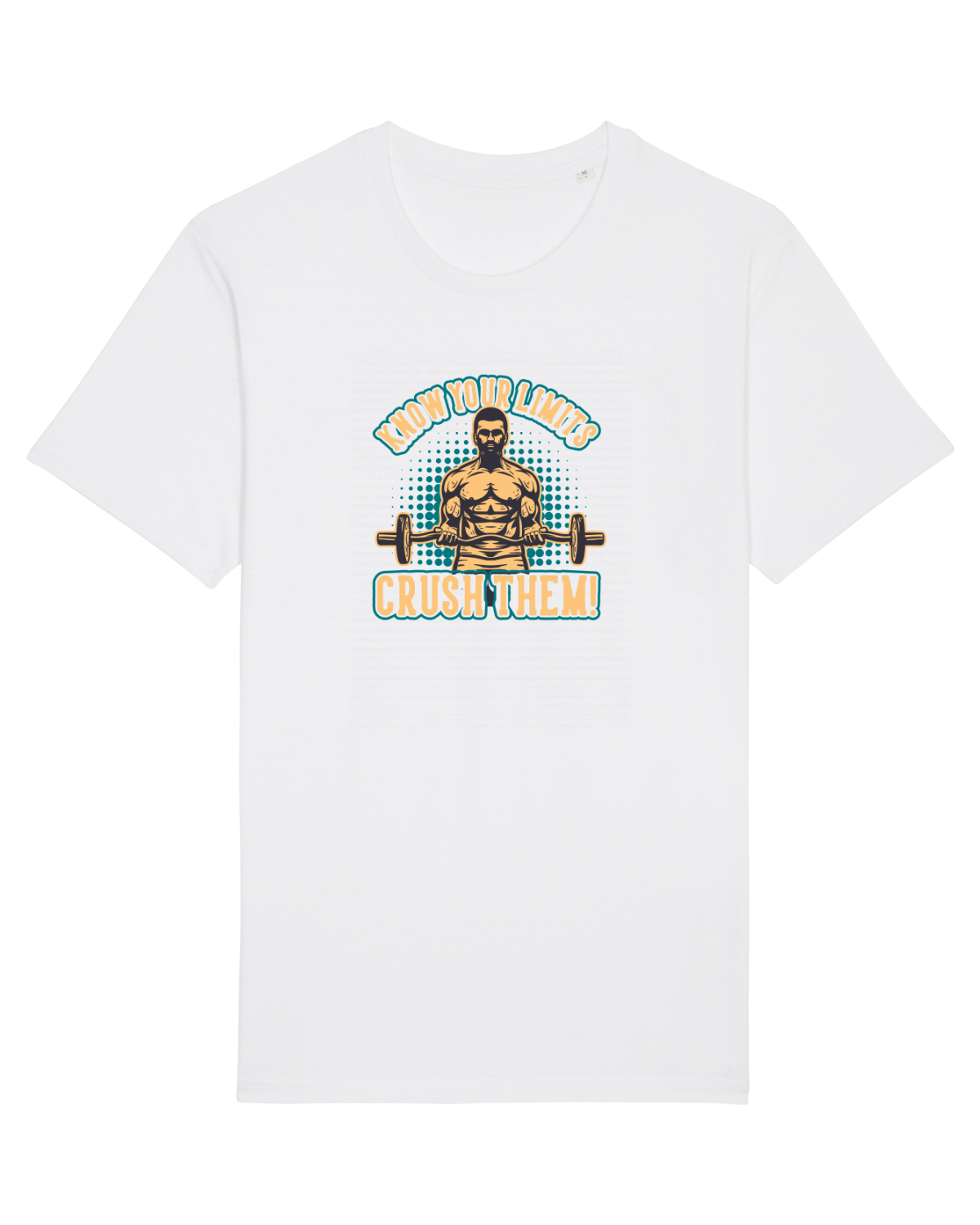 Tricou mânecă scurtă Unisex Rocker White