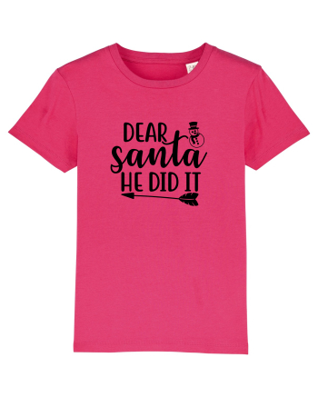 Dear Santa He Did It Raspberry