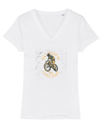 Don't Follow Me, I Do Stupid Things Tricou mânecă scurtă guler V Damă Evoker
