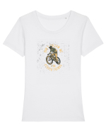 Don't Follow Me, I Do Stupid Things Tricou mânecă scurtă guler larg fitted Damă Expresser