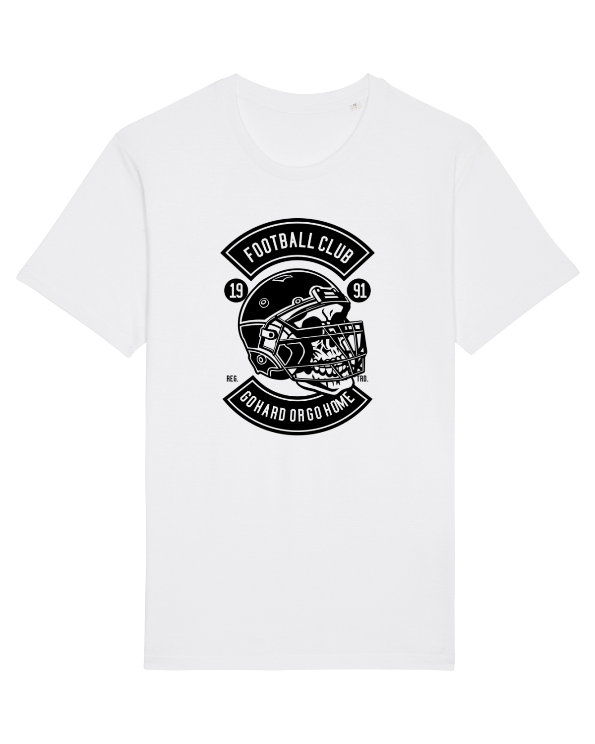 Tricou mânecă scurtă Unisex Rocker White