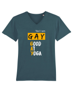 GAY-Good At Yoga Tricou mânecă scurtă guler V Bărbat Presenter