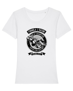 Formula 1 Black Tricou mânecă scurtă guler larg fitted Damă Expresser