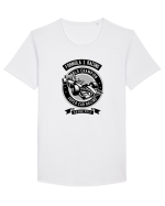 Formula 1 Black Tricou mânecă scurtă guler larg Bărbat Skater