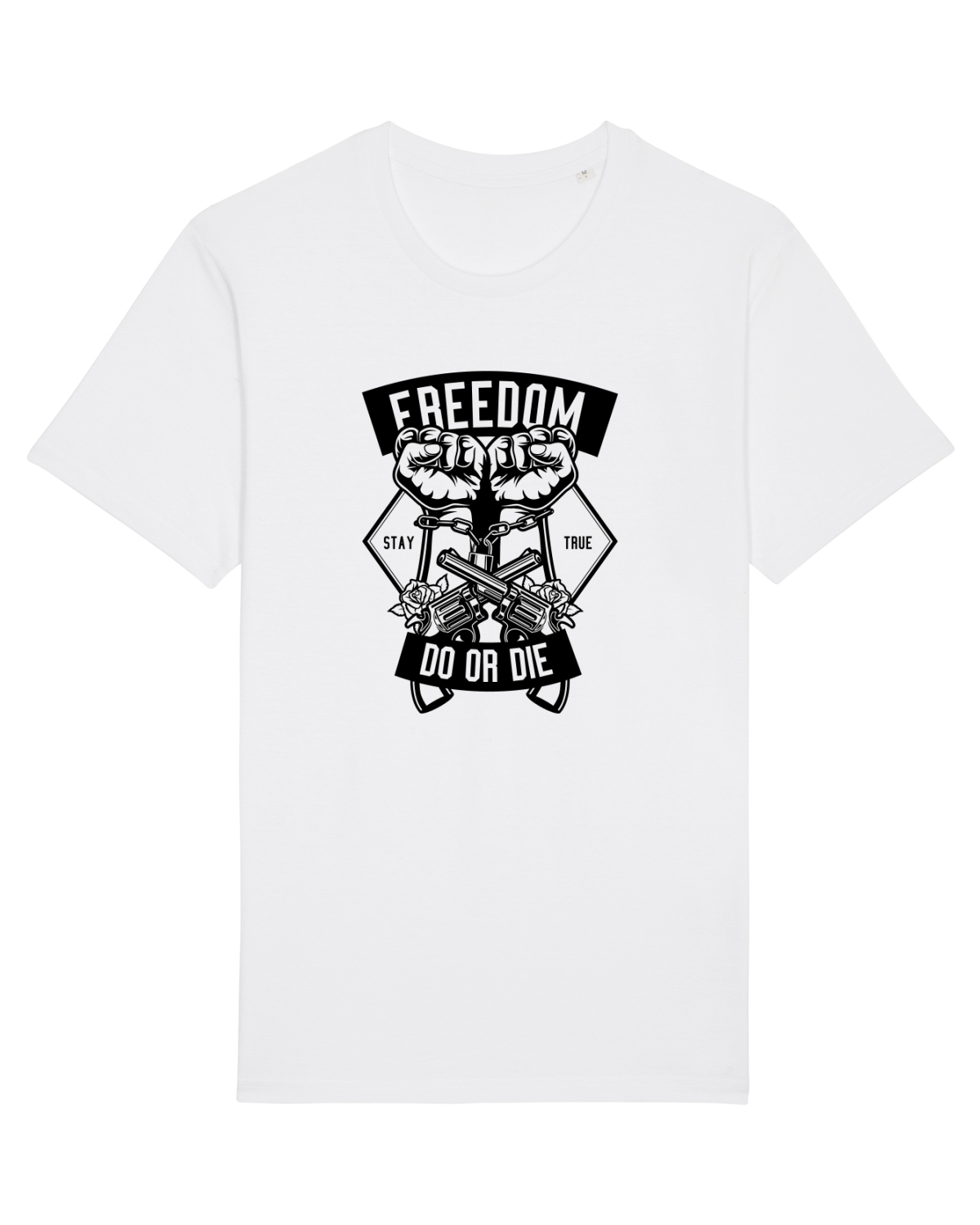 Tricou mânecă scurtă Unisex Rocker White