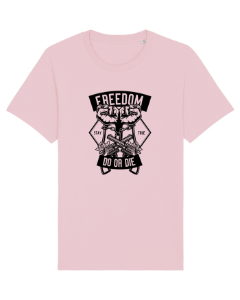 Freedom or Die Black Cotton Pink