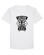 Freedom or Die Black Tricou mânecă scurtă guler larg Bărbat Skater