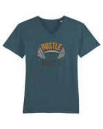 Hustle For That Muscle Tricou mânecă scurtă guler V Bărbat Presenter