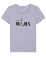 I Believe In Unicorn Tricou mânecă scurtă guler larg fitted Damă Expresser