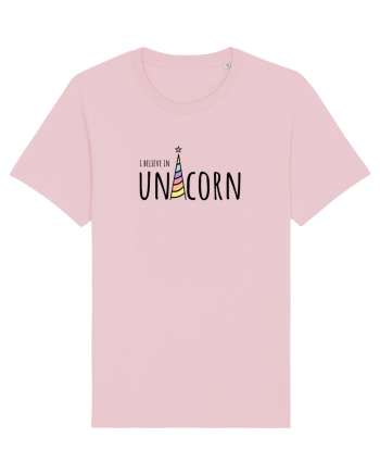 I Believe In Unicorn Cotton Pink