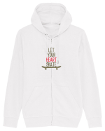 Let Your Heart Skate Hanorac cu fermoar Unisex Connector