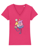 Like A Bird Tricou mânecă scurtă guler V Damă Evoker