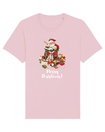  Mos Craciun va Ureaza Craciun Fericit! Cotton Pink
