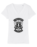 Kingdom Skull Black Tricou mânecă scurtă guler V Damă Evoker