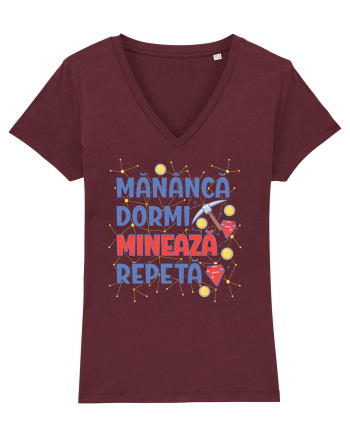 Mananca, dormi, mineaza, repeta Burgundy